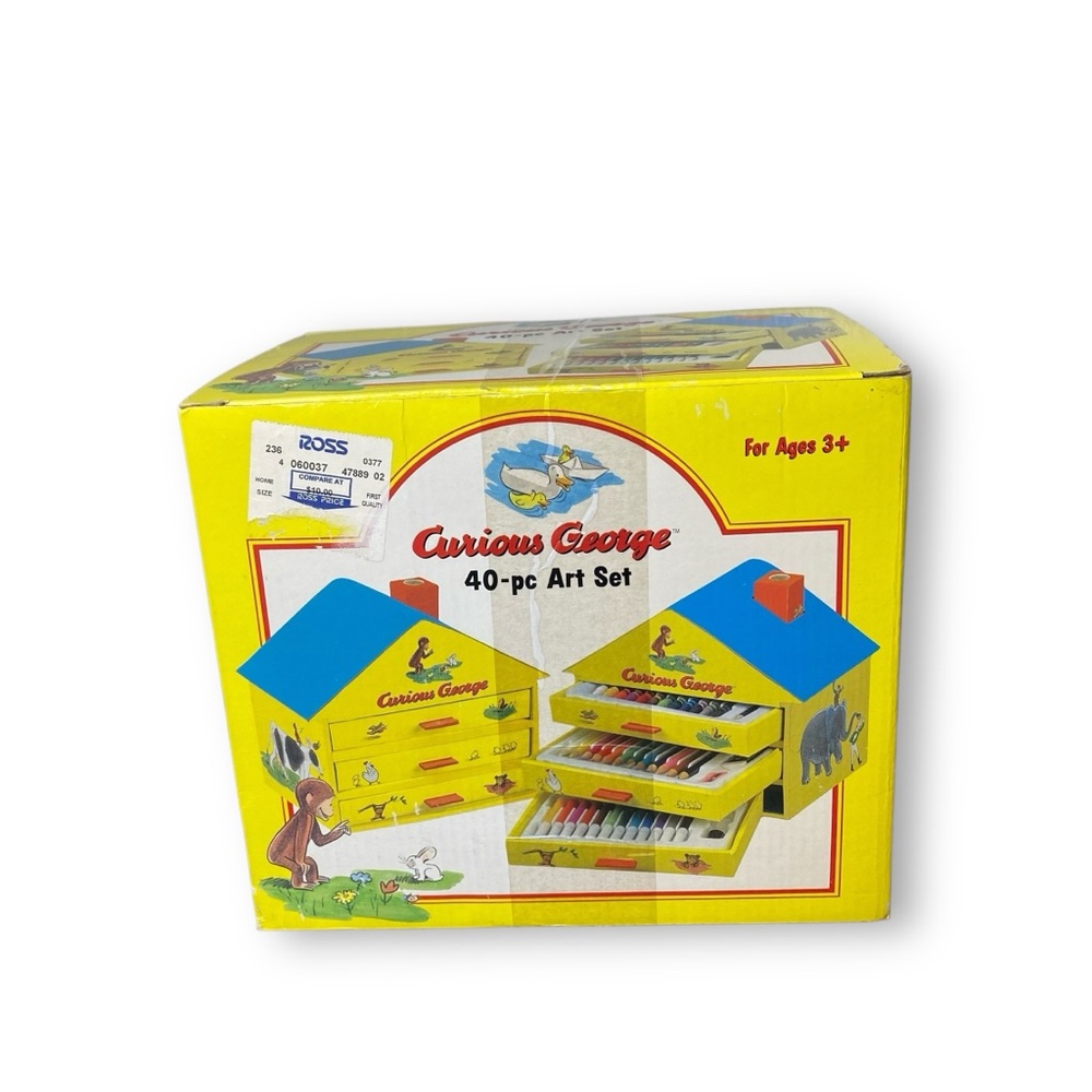 New Curious George 40 Piece Vintage y2k Art Set Kit - Picture 5 of 6